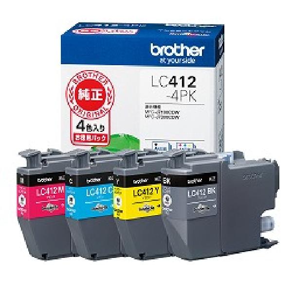 brother インクカートリッジ LC412-4PK 4色パック【純正品】