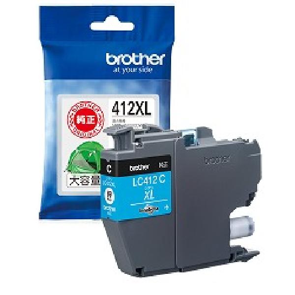 brother インクカートリッジ LC412XLC シアン【純正品】大容量