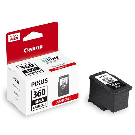 Canon FINEカートリッジ BC-360XLBK ブラック【純正品】大容量