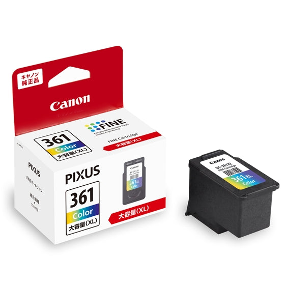 Canon FINEカートリッジ BC-361XLCL カラー【純正品】大容量