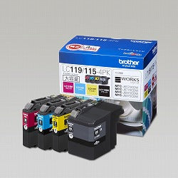 brother インクカートリッジ LC119/115-4PK 4色パック【純正品】大容量