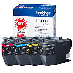 brother インクカートリッジ LC3111-4PK 4色パック【純正品】