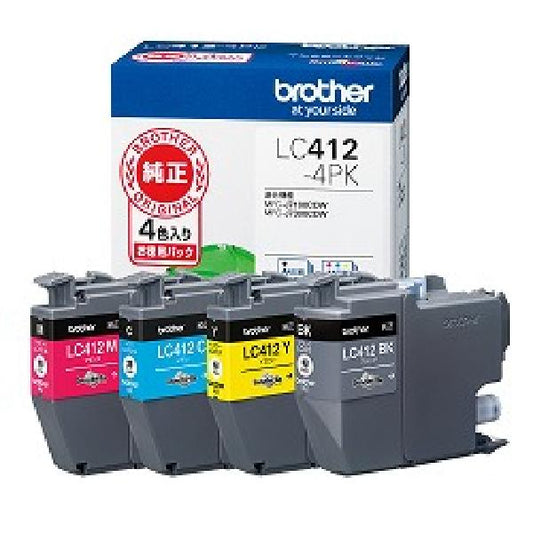 brother インクカートリッジ LC412-4PK 4色パック【純正品】